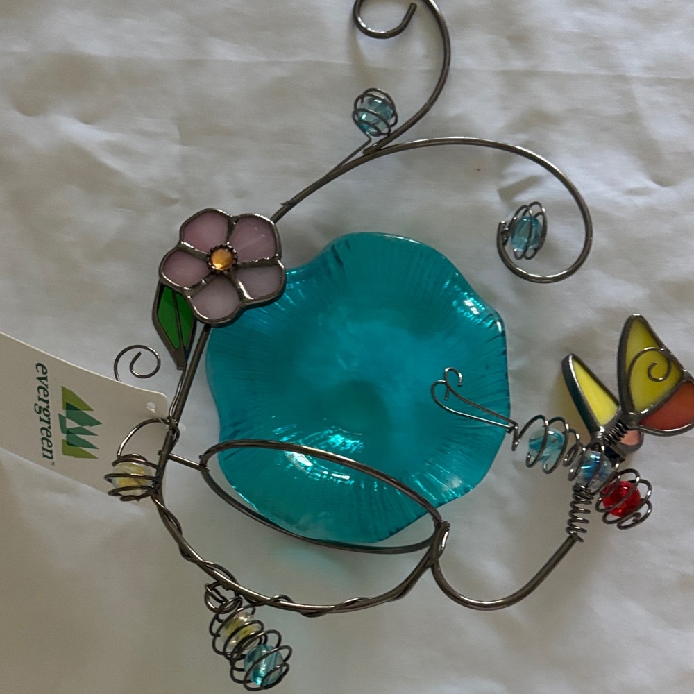 Brand -New ..NWT Glass Wall Decoration